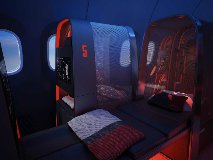 Nike-Themed Airplane Interior Could End Home Field Advantage