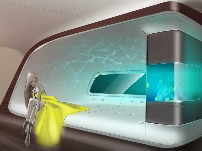 Mercedes and Lufthansa Create Luxury Private Jet interiors