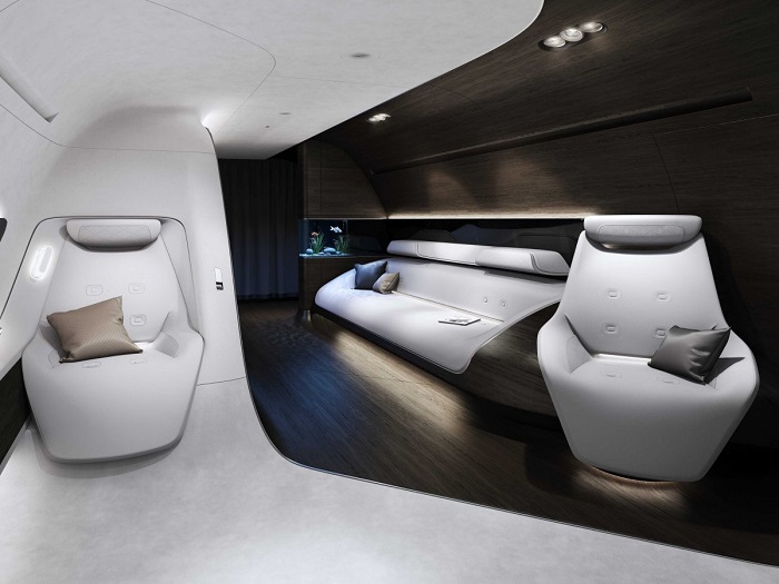 Mercedes and Lufthansa Create Luxury Private Jet interiors