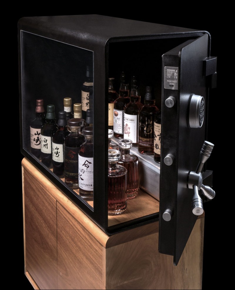 Whisky Vault – A Modern Cabinet To Keep Safe Your Whiskey Bottles